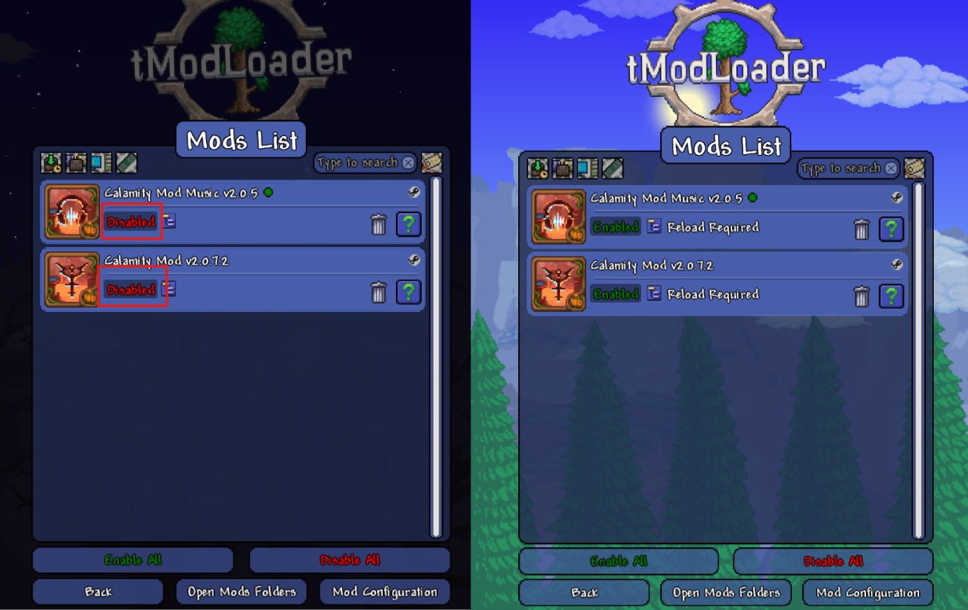 วิธีลง mod tModLoader ใน Realms.in.th 1 terra mod